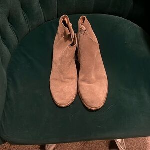 Madewell Beige Suède Boots